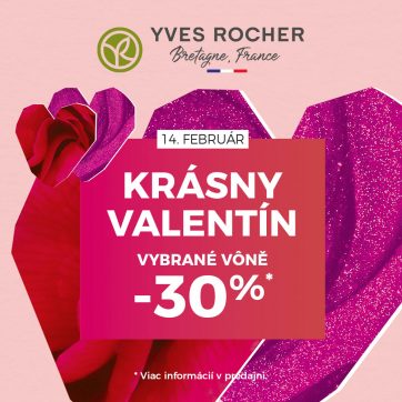 Valentínska zľava na parfumy Yves Rocher