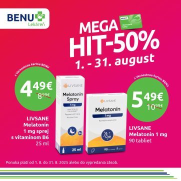 BENU Lekáreň Vám prináša augustový Mega Hit!